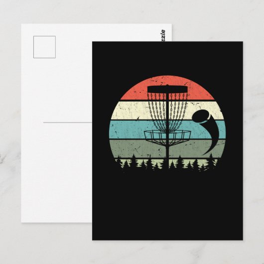  Golfsport Frisbee Disc Golf Playe Briefkaart (Voorkant / Achterkant)