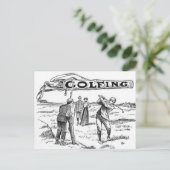 Golfsport Golfer Golf Tournament  Briefkaart (Staand voorkant)