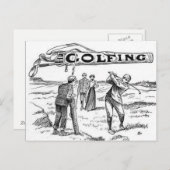 Golfsport Golfer Golf Tournament  Briefkaart (Voorkant / Achterkant)