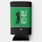 Golfsport Grappig T-shirt Quote Leuke Mannen Seltzer Blikjeskoeler (Achterkant)