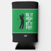 Golfsport Grappig T-shirt Quote Leuke Mannen Seltzer Blikjeskoeler (Voorkant)