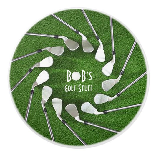 Golfspullen Keramische deurknop Keramische Knop (Voorkant)