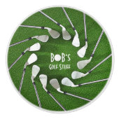 Golfspullen Keramische deurknop Knop (Voorkant)