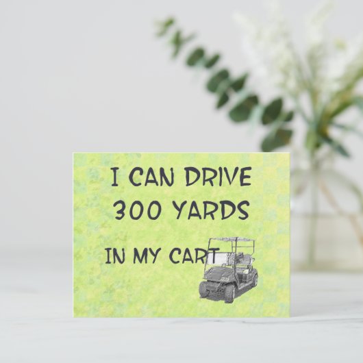 Golfstation Briefkaart (Staand voorkant)