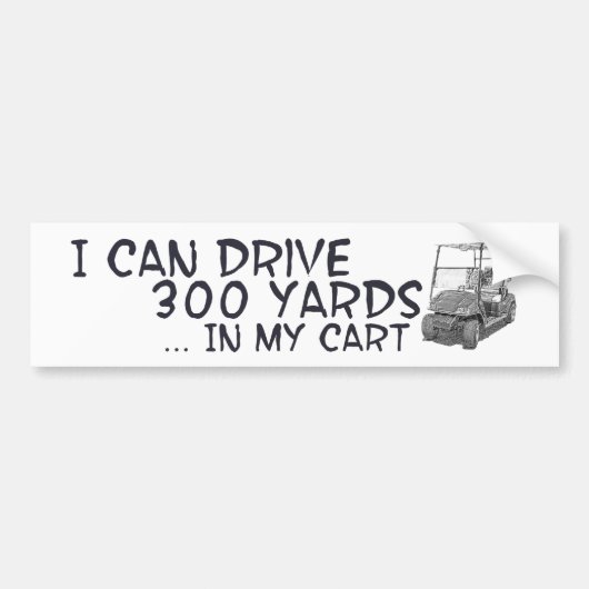 Golfstation Bumpersticker (Voorkant)