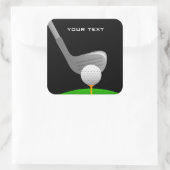 GolfSticker Vierkante Sticker (Tas)