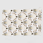 Golfstokken | Goud + Zwart. Wit Golfhanddoek (Horizontaal)