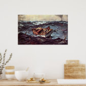 Golfstroom door Winslow Homer Poster (Keuken)