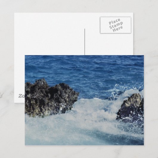 Golfstroom op Briefkaarten van Koral Rock (Voorkant / Achterkant)