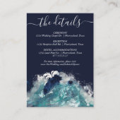 golfsublimatie | Nautisch getijdenwater Details Informatiekaartje (Voorkant)