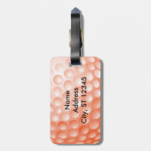 GolfT-shirt | Sinaasappel Bagagelabel (Achterkant verticaal)