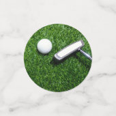 Golftafelconfetti ball en vlag van Amerika Confetti (Kleine voorkant)