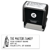 Golftas Golfclubs Naam Retouradres Zelfinktende Stempel (In situ)