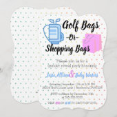 Golftassen of boodschappentassen Geslacht onthulle Kaart (Voorkant / Achterkant)