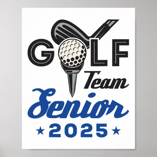 Golfteam Senior 2025 Afstuderen Night CL van 2025 Poster (Voorkant)