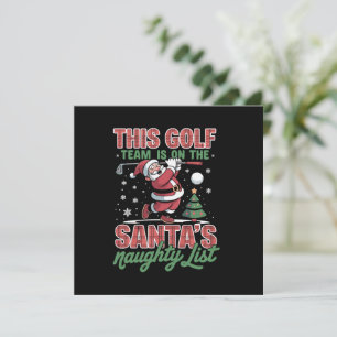 Golfteam staat op de stoute lijst van Sinterklaas Feestdagenkaart