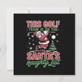 Golfteam staat op de stoute lijst van Sinterklaas Kaart (Voorkant)