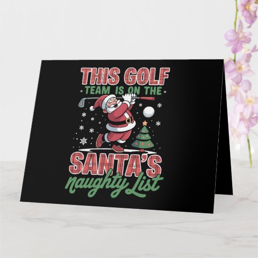 Golfteam staat op de stoute lijst van Sinterklaas Kaart (Orchidee)