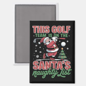 Golfteam staat op de stoute lijst van Sinterklaas Magneet (Voorkant / Achterkant)