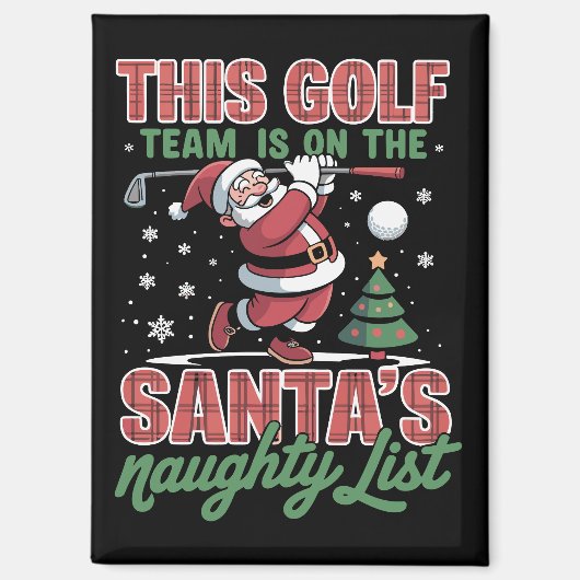 Golfteam staat op de stoute lijst van Sinterklaas Magneet (Voorkant)