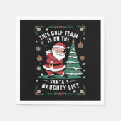 Golfteam staat op de stoute lijst van Sinterklaas Servet (Voorkant)