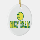 golfteamlogo ontwerp keramisch ornament (Rechts)
