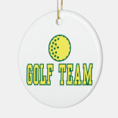 golfteamlogo ontwerp keramisch ornament (Links)