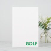 Golfteken Briefpapier (Staand voorkant)