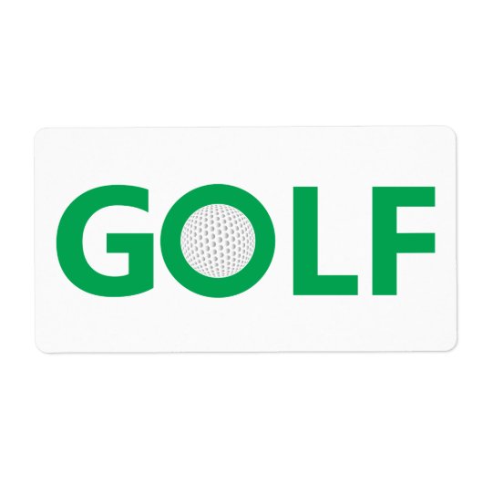 Golfteken Etiket (Voorkant)