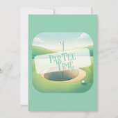 Golfthema Aangepaste Verjaardag Kaart | Platte opt (Voorkant)