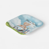 Golfthema Baby shower / Verjaardag voor Boy Papieren Bordje (Gebogen)