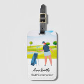 Golfthema-Bagagelabel: ideaal voor enthousiaste go Bagagelabel (Voorkant (verticaal))