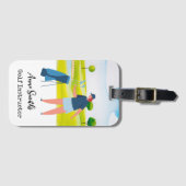 Golfthema-Bagagelabel: ideaal voor enthousiaste go Bagagelabel (Voorkant (horizontaal))