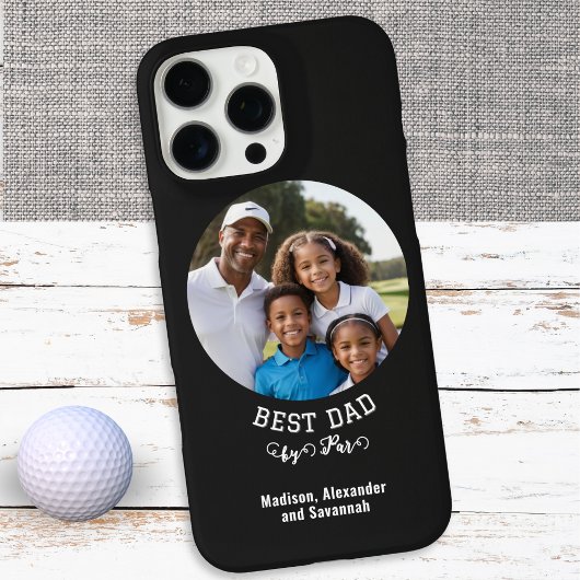 Golfthema Best Dad van Par Foto Vaderdag Case-Mate iPhone Case