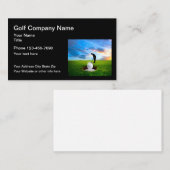 Golfthema Eenvoudige Business Visiting Kaarten Visitekaartje (Voorkant / Achterkant)