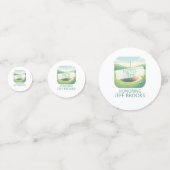 Golfthema gepersonaliseerde tafel Confetti (Voorkanten)