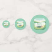 Golfthema gepersonaliseerde tafel Confetti (Achterkanten)