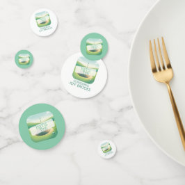 Golfthema gepersonaliseerde tafel Confetti