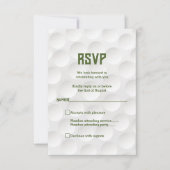 Golfthema Golf Bar Mitzvah RSVP-kaart RSVP Kaartje (Voorkant)
