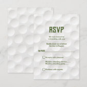 Golfthema Golf Bar Mitzvah RSVP-kaart RSVP Kaartje (Voorkant / Achterkant)