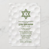 Golfthema Golf Bar Mitzvah Uitnodiging (Voorkant / Achterkant)