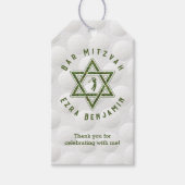Golfthema Golfbar Mitzvah Cadeaulabel (Voorkant)