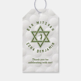Golfthema Golfbar Mitzvah Cadeaulabel
