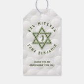 Golfthema Golfbar Mitzvah Cadeaulabel (Achterkant)