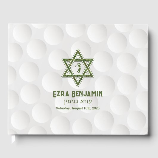 Golfthema Golfbar Mitzvah Gastenboek (Voorkant)
