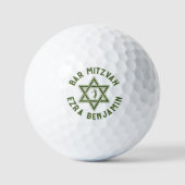 Golfthema Golfbar Mitzvah Golfballen (Voorkant)