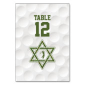 Golfthema Golfbar Mitzvah Kaart (Achterkant)