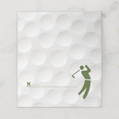 Golfthema Golfbar Mitzvah Plaatskaartje (Buitenkant ongevouwen)