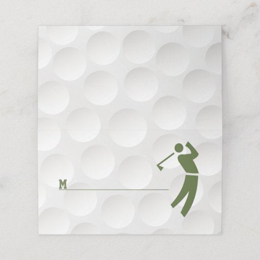 Golfthema Golfbar Mitzvah Plaatskaartje (Buitenkant ongevouwen)