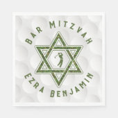 Golfthema Golfbar Mitzvah Servet (Voorkant)